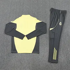 2025-26 Real Madrid Yellow Half-Pull Training Jersey