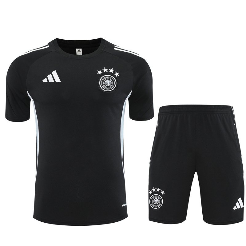 2025-26 Germany Black Short-Sleeve Training Jersey