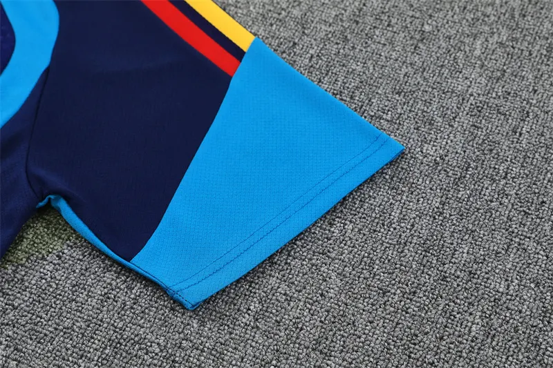 2026-27 Spain Royal Blue Short-Sleeve Training Jersey (Two Stars)