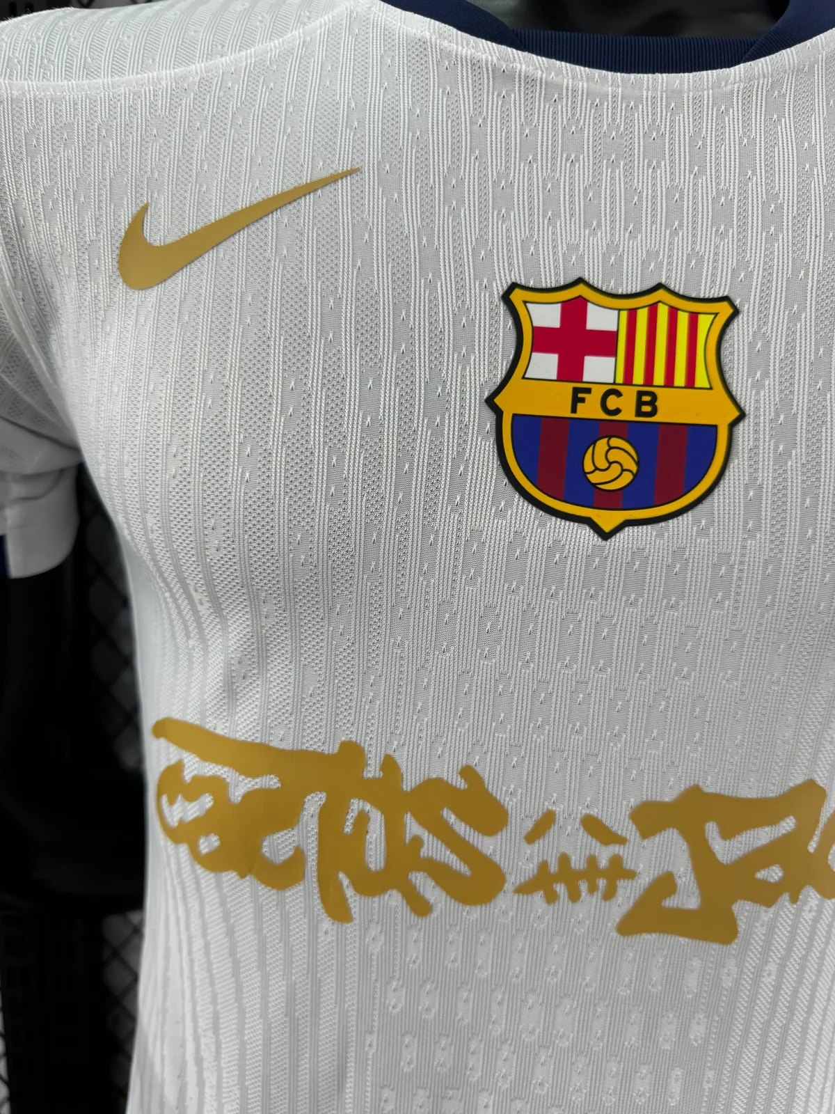 2025-26 Barcelona Special White Edition Jersey – Player Version