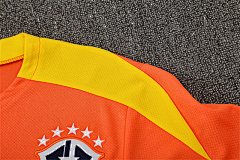 2025-26 Brazil Orange Short Sleeve Training Jersey