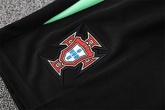 2025-26 Portugal Green and Black [Camouflage] Short Sleeve Training Jersey