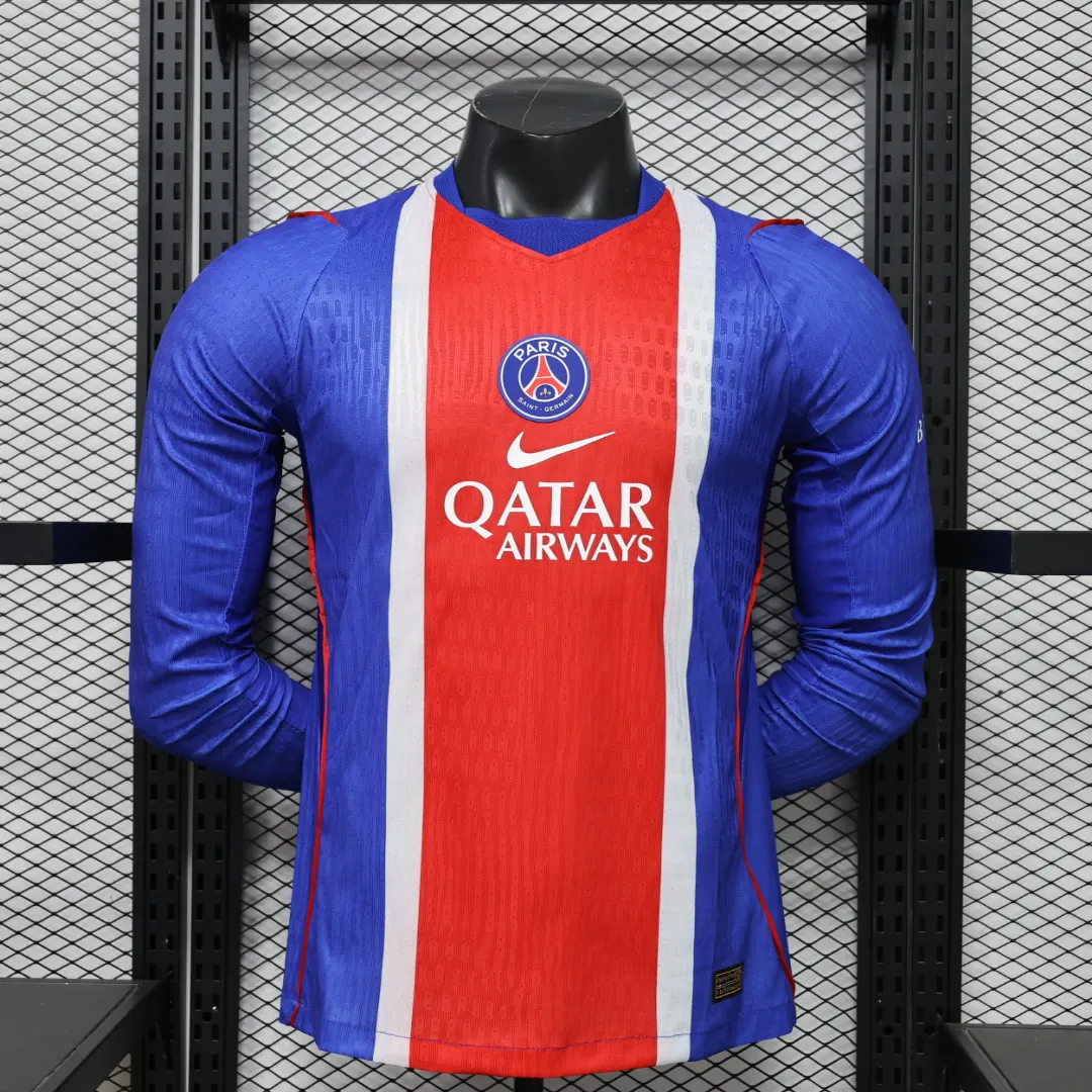 2026-27 Paris Saint-Germain Home Long-Sleeve Jersey – Player Version