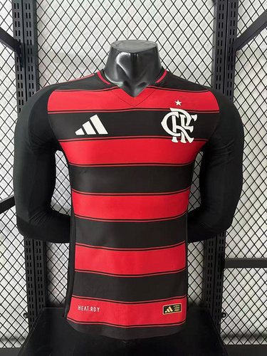 2025-26 Flamengo Home Long Sleeve Shirt - Players