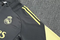 2025-26 Real Madrid dark grey half-zip training jersey