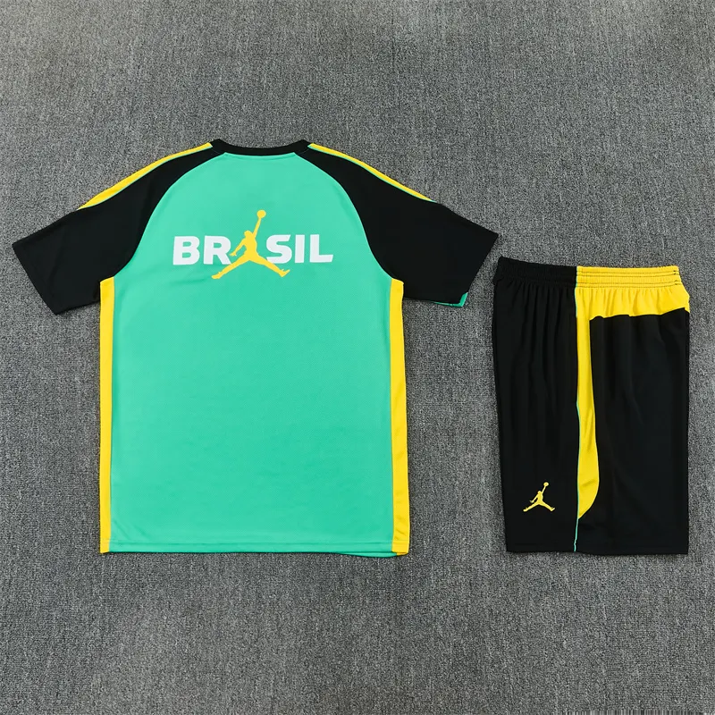 2026-27 Brazil Jordan Light Green Short-Sleeve Training Jersey