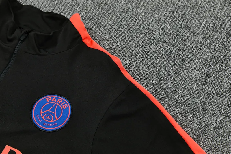 2026-27 Paris Black Half-Zip Training Jersey