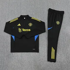 2025-26 Manchester United Black Half-Raised Training Jersey