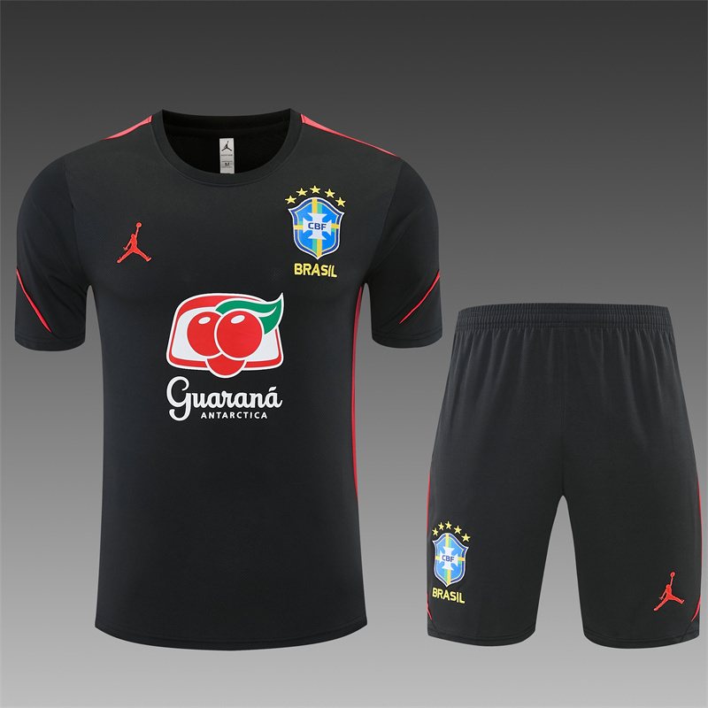 2026-27 Brazil Black Short-Sleeve Training Jersey