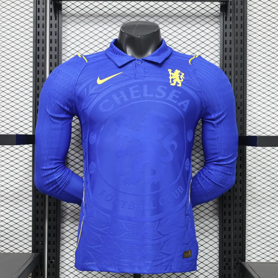 2026-27 Chelsea Home Long-Sleeve Jersey – Player Version
