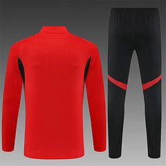 2025-26 Manchester United Red Half-Pull Training Jersey