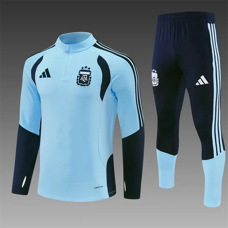 2026-27 Argentina Light Blue Half-Zip Training Jersey
