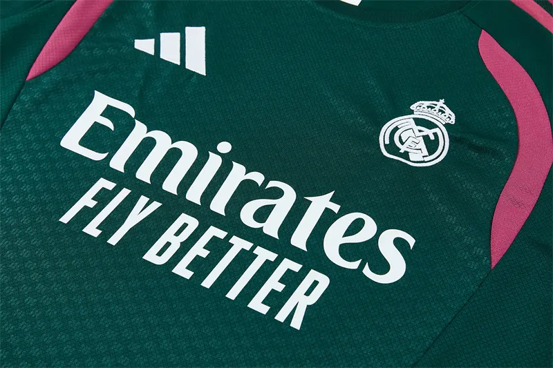 2026-27 Real Madrid Dark Green Short-Sleeve Training Jersey