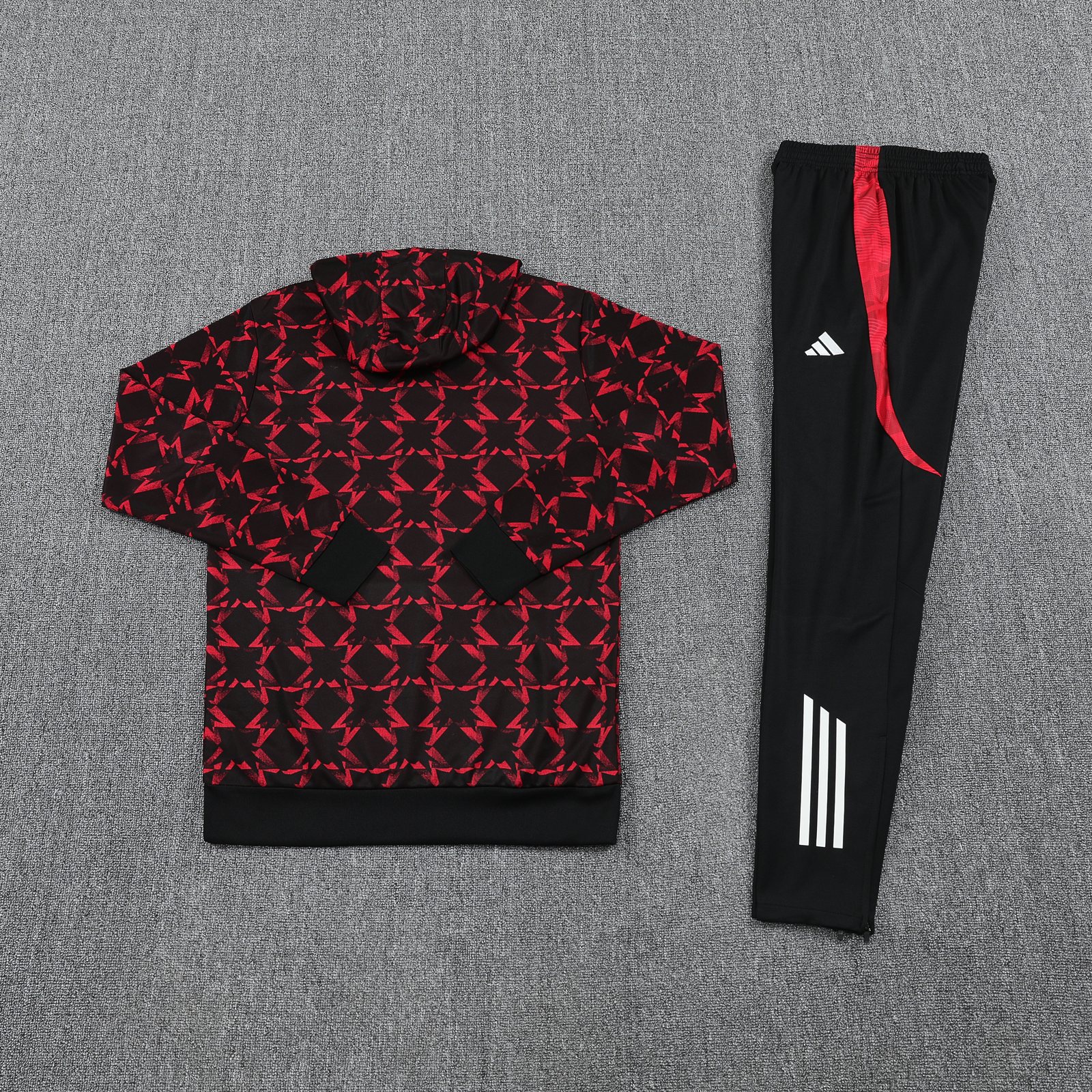 2025-26 Manchester United Red Training Hooded Jersey