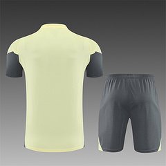 2025-26 Real Madrid Yellow Short Sleeve Training Jersey