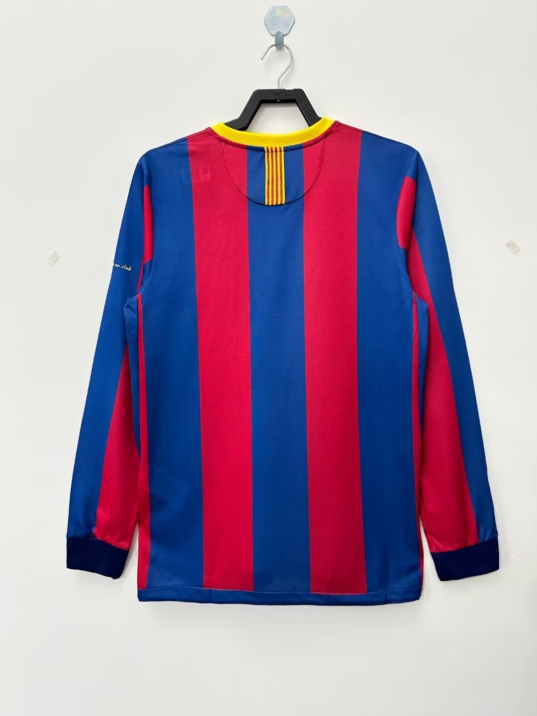 2010-11 Barcelona Home Long Sleeve Retro Jersey