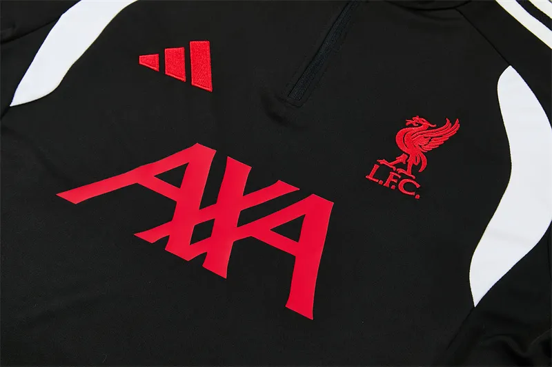 2026-27 Liverpool Black Half-Zip Training Jersey