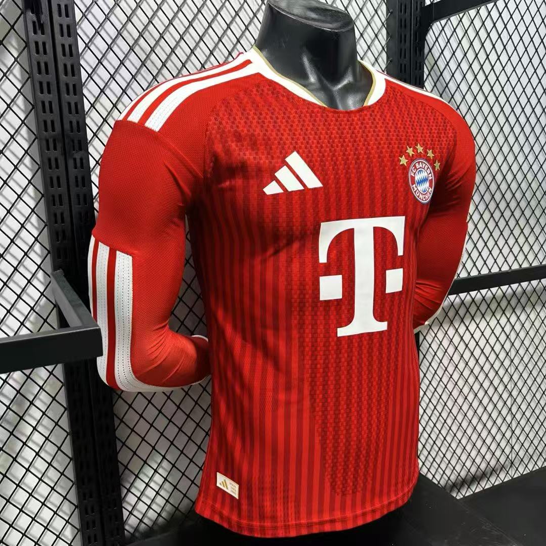 2026-27 Bayern Munich Home Long Sleeve Jersey - Player Edition