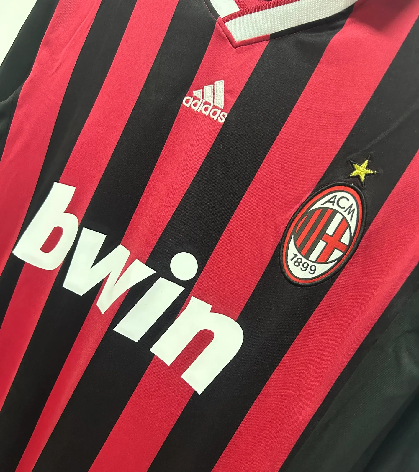 2009-10AC Home Long Sleeve Retro Jersey