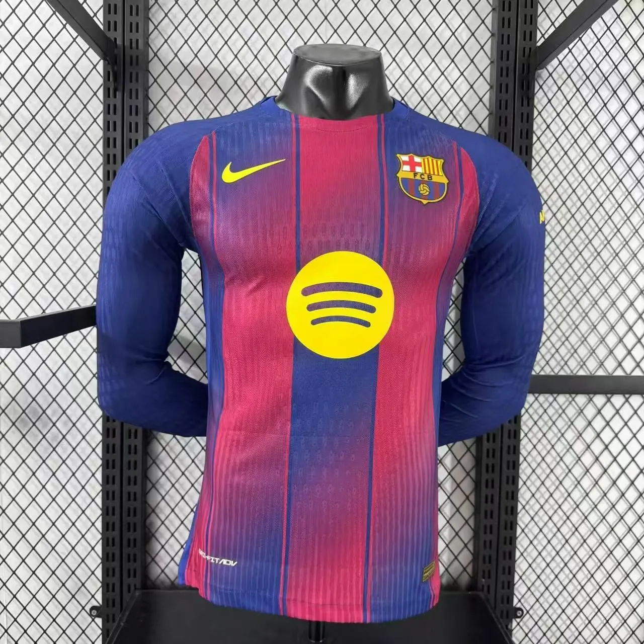 2025-26 Barcelona Home Long-Sleeve Jersey – Player Version