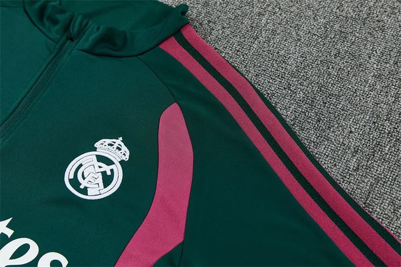 2026-27 Real Madrid Dark Green Half-Zip Training Jersey