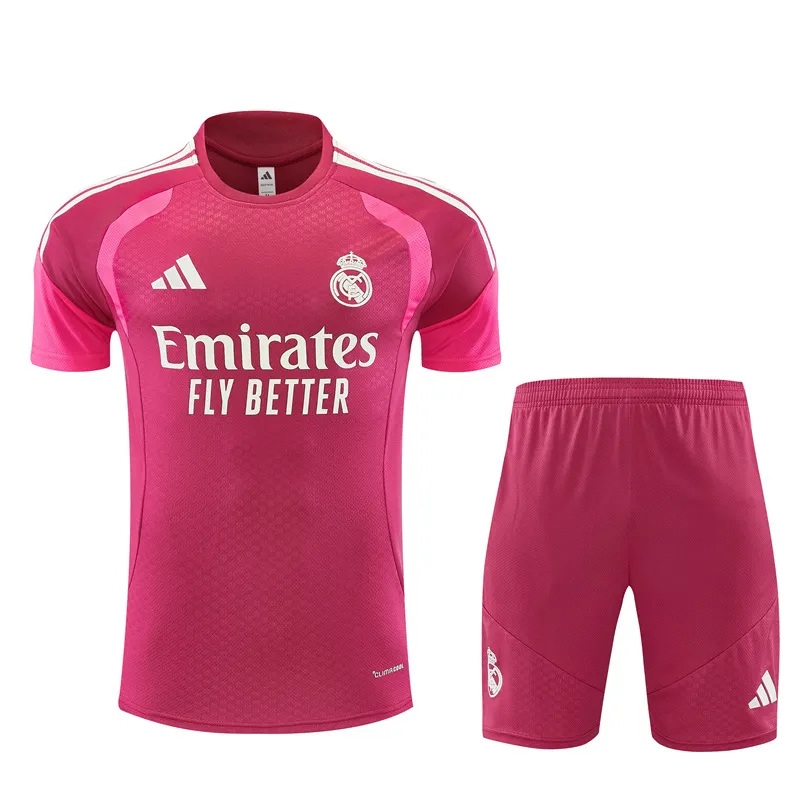 2026-27 Real Madrid Magenta Short-Sleeve Training Jersey