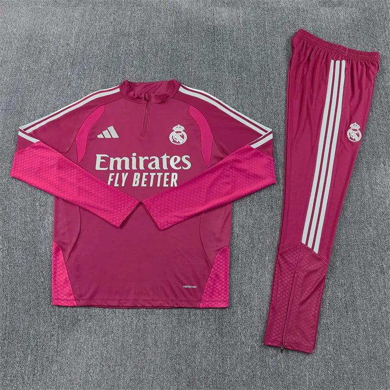 2026-27 Real Madrid Rose-Colored Half-Zip Training Jersey