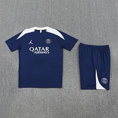 2025-26 Paris Royal Blue Short Sleeve Training Jersey