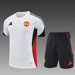 2025-26 Manchester United White Short Sleeve Training Jersey