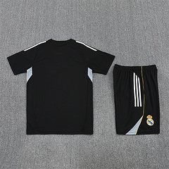 2025-26 Real Madrid Black Short Sleeve Training Jersey