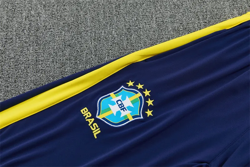 2026-27 Brazil Royal Blue Half-Zip Training Jersey