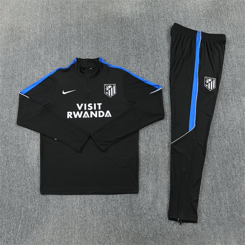 2026-27 Atlético Madrid Black Half-Zip Training Jersey