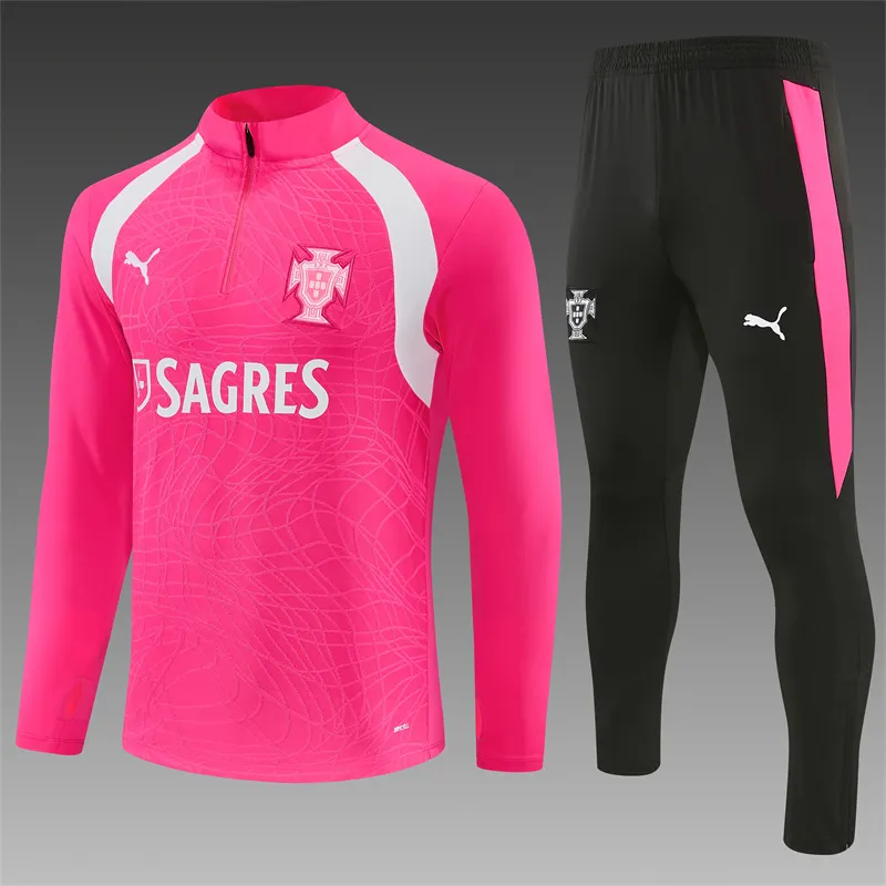 2026-27 Portugal Ink Pink Half-Zip Training Jersey