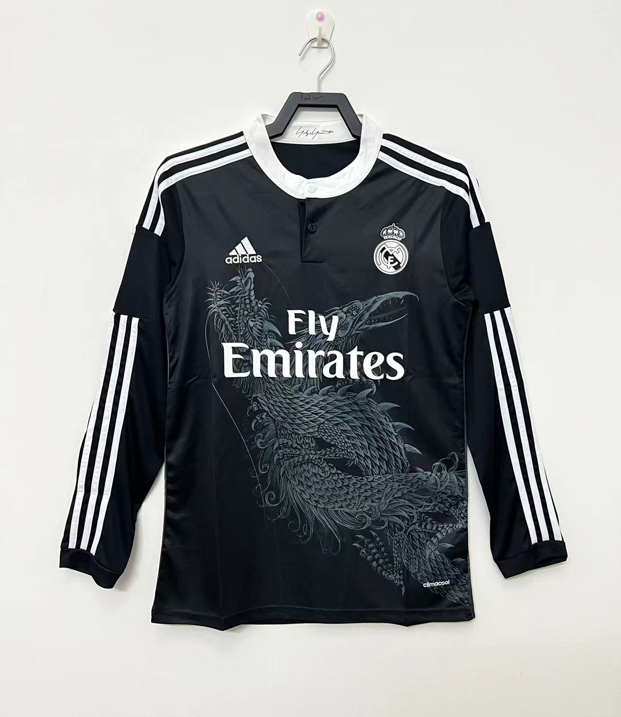 2014-15 Real Madrid Second Away Long Sleeve Retro Jersey