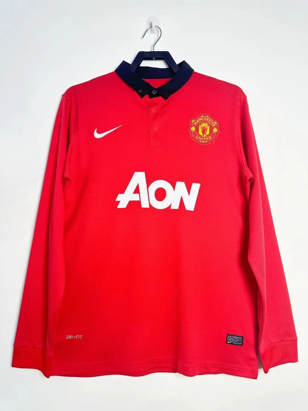 2013-14 Manchester United Home Long Sleeve Retro Shirt