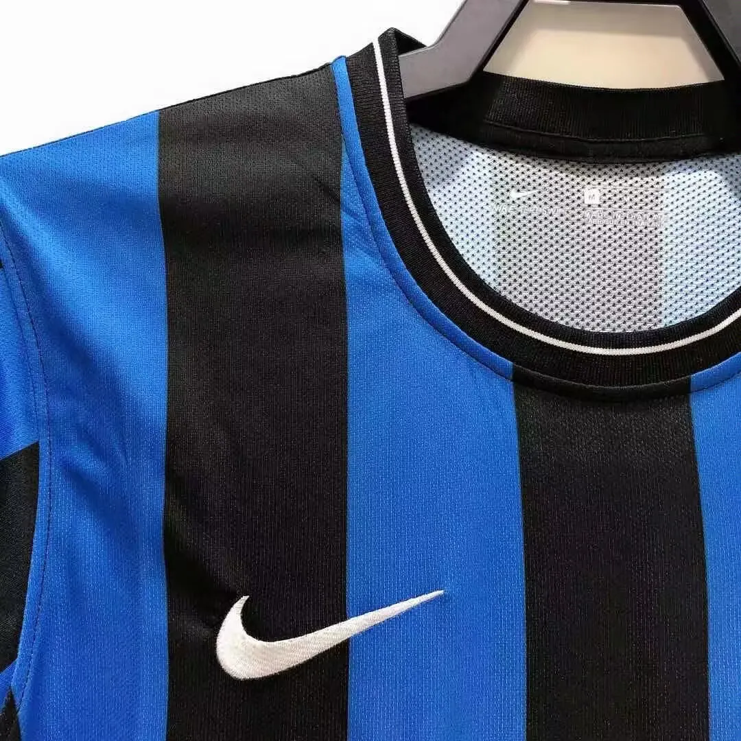 2010 Inter Milan home blue and black retro jersey