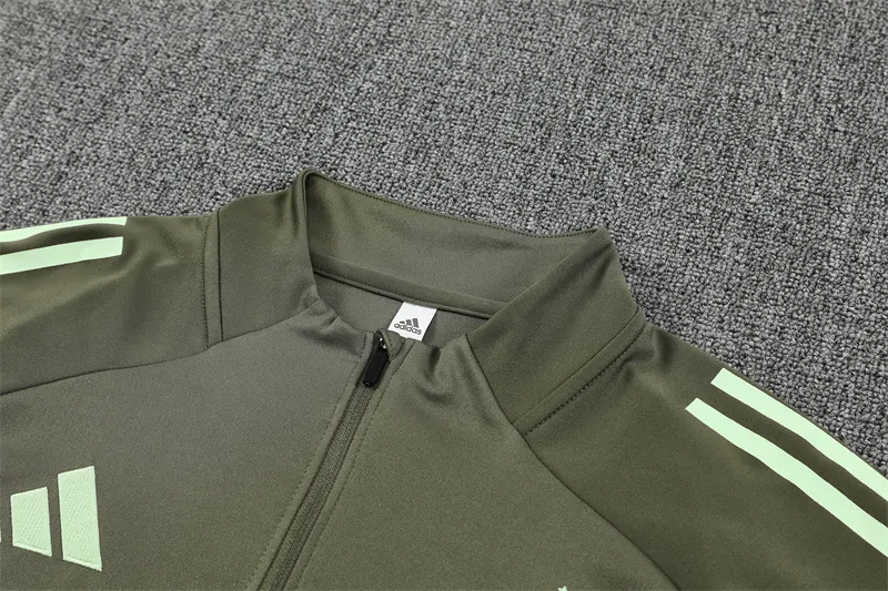 2025-26 Real Madrid Khaki Half-Zip Training Jersey