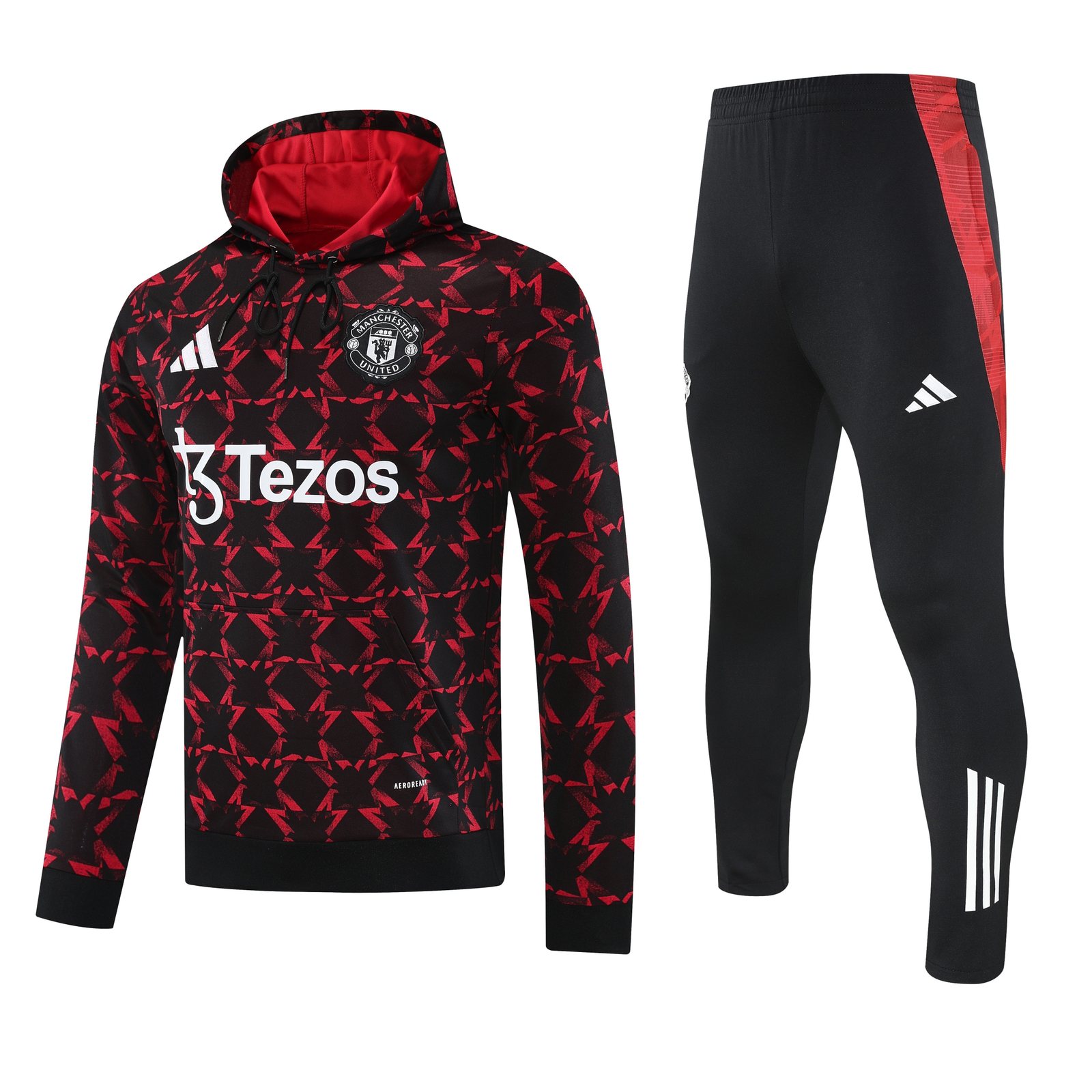 2025-26 Manchester United Red Training Hooded Jersey