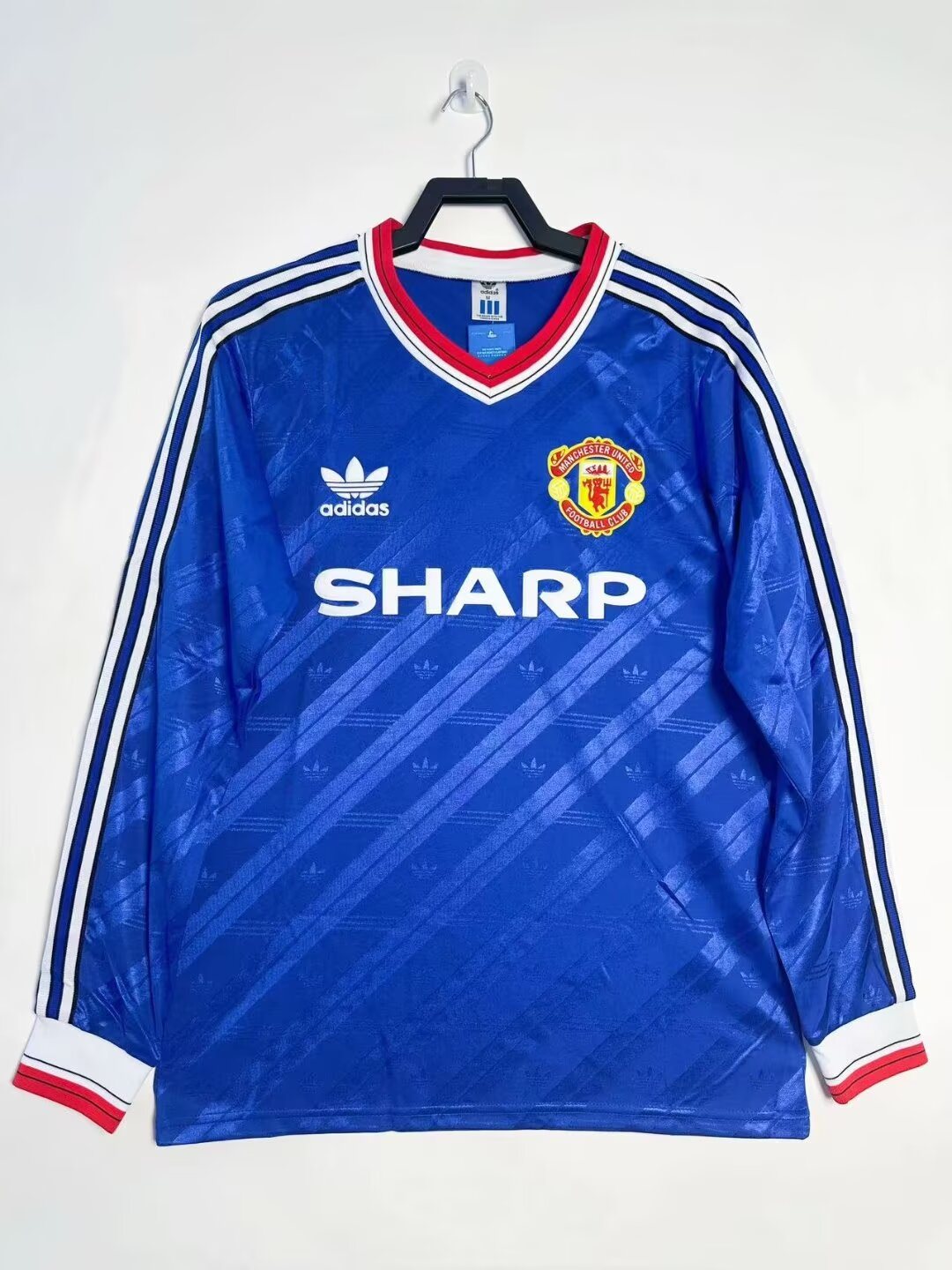 1986-88 Manchester United Away Long Sleeve Retro Shirt