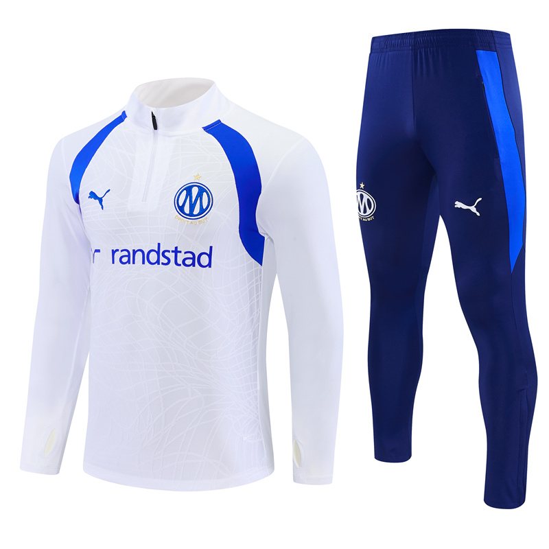 2026-27 Marseille white half-zip training jersey