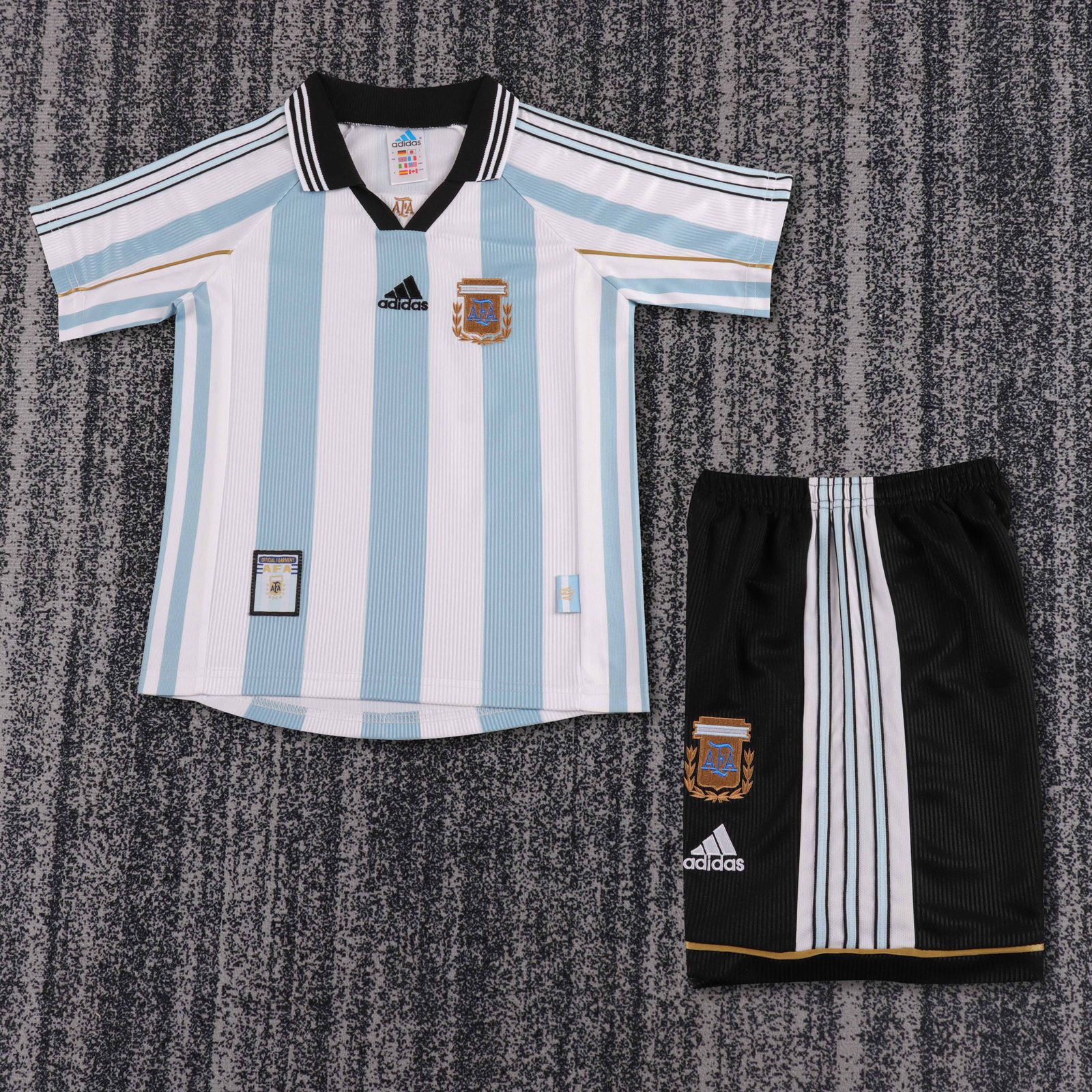 1998 Argentina Home Retro Shirt - Kids