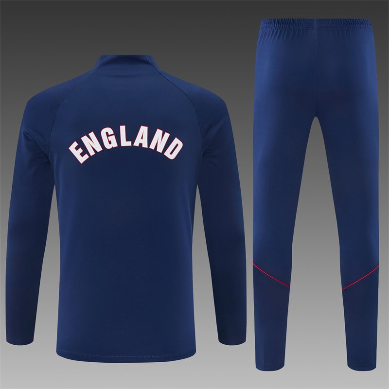 2026-27 England Royal Blue Half-Zip Training Jersey