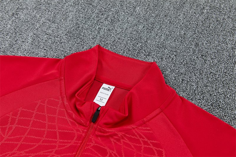 2026-27 AC Milan Red Half-Zip Long-Sleeve Training Jersey