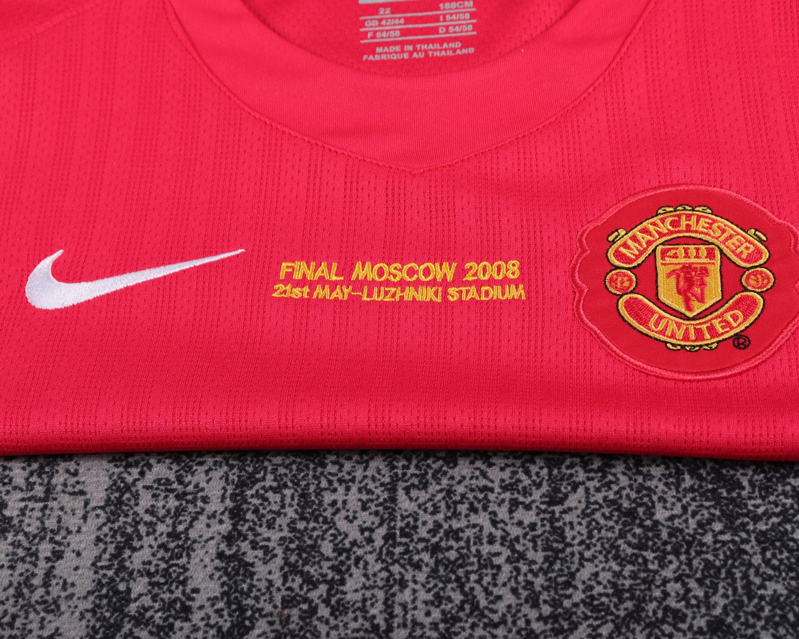 2007-08 Manchester United Home Champions League Edition Retro Shirt - Kids Size