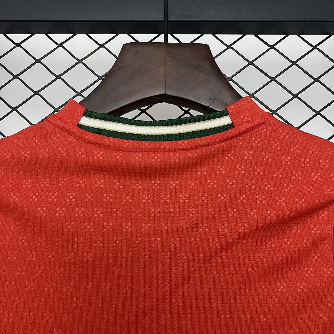 2025-26 Portugal Home Long Sleeve Shirt - Kids