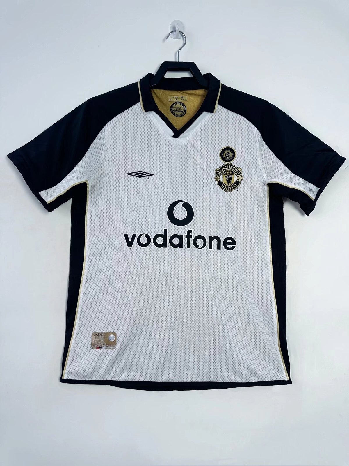 2001-02 Manchester United double-sided centenary commemorative retro jersey