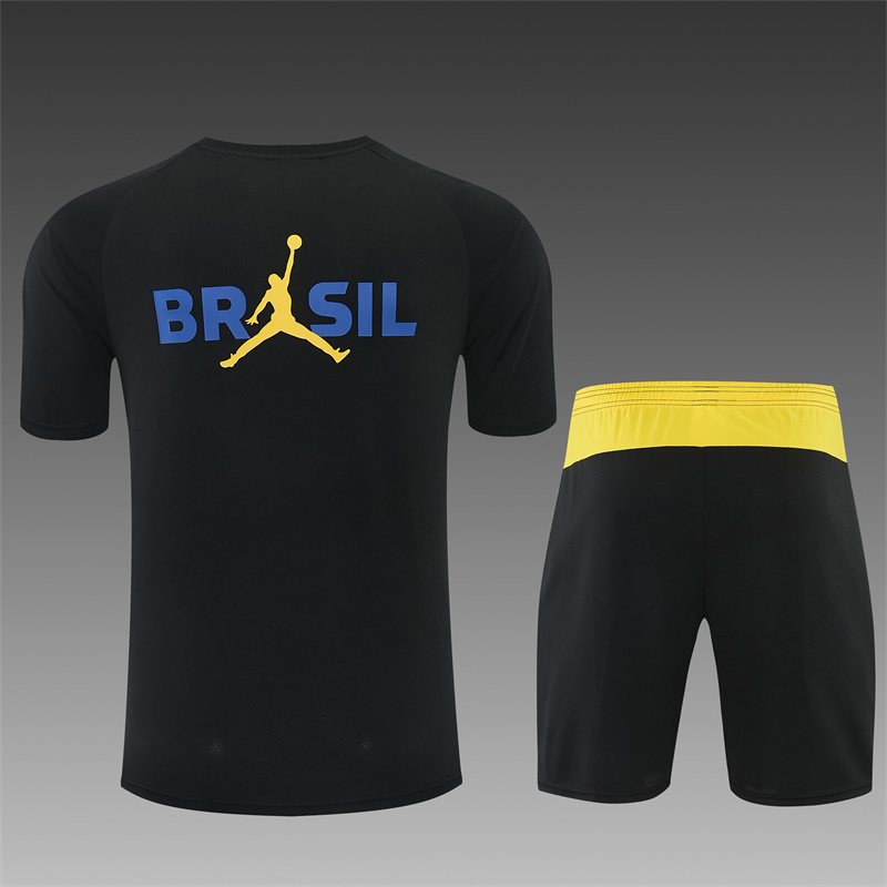 2026-27 Brazil Black Short-Sleeve Training Jersey