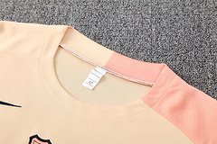 2025-26 Barcelona Beige Short Sleeve Training Jersey