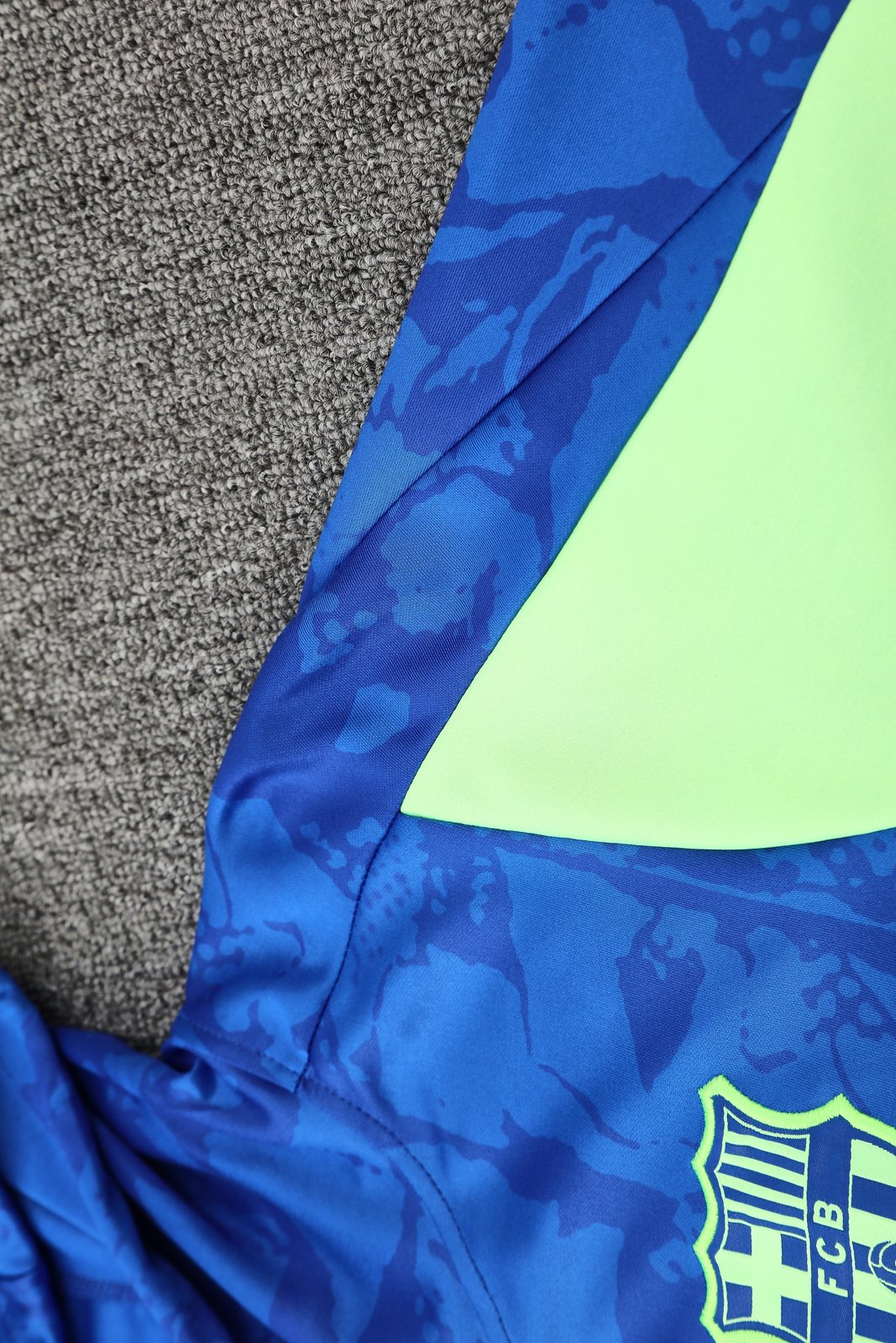 2025-26 Barcelona Blue Half-Zip Training Jersey