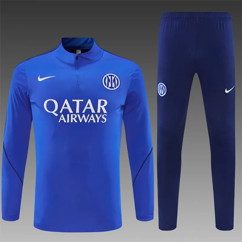2026-27 Inter Milan Blue Half-Zip Training Jersey